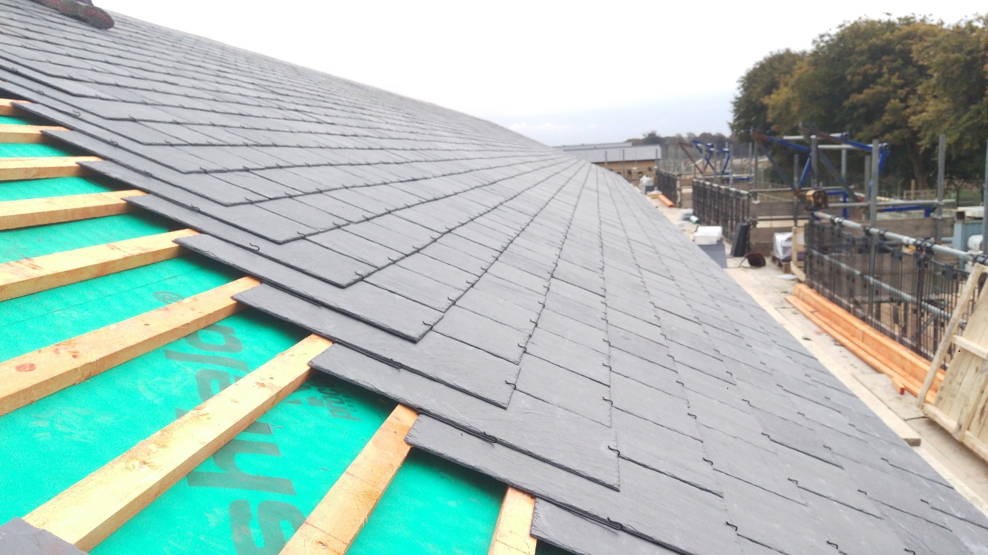 Replacing damaged tiles on a roof